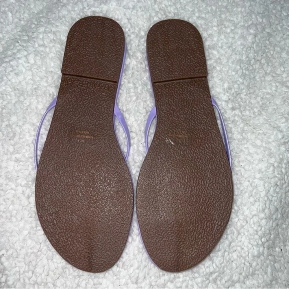 New Rue 21 Lavender Purple Sandals Flip Flops Size 8 Flat Summer Minimalist